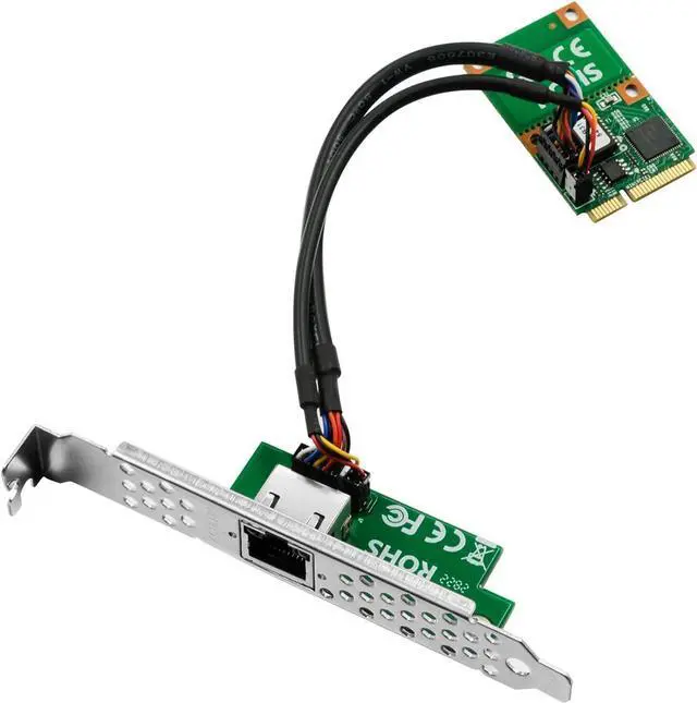 Main image of Gigabit Network Card, 10/100/1000Mbps Single RJ45 Port Mini PCIe Ethernet Server Adapter, with Intel I210 Chip, Mini PCI Express NIC Support Windows Server/Linux/VMware