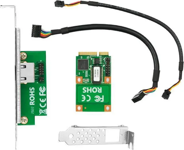 Alt view image 2 of 6 - Gigabit Network Card, 10/100/1000Mbps Single RJ45 Port Mini PCIe Ethernet Server Adapter, with Intel I210 Chip, Mini PCI Express NIC Support Windows Server/Linux/VMware