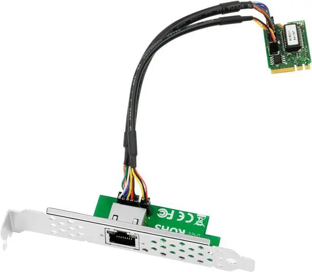 Alt view image 2 of 7 - 10/100/1000Mbps Gigabit Ethernet PCI Express NIC Network Card, with Intel I210 Chip,RJ45 Copper Single-Port,M.2 A+E Key Connector, Compare to Intel I210-T1 Support Windows Server/Windows, Linux