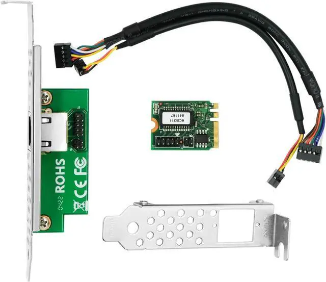 Main image of 10/100/1000Mbps Gigabit Ethernet PCI Express NIC Network Card, with Intel I210 Chip,RJ45 Copper Single-Port,M.2 A+E Key Connector, Compare to Intel I210-T1 Support Windows Server/Windows, Linux
