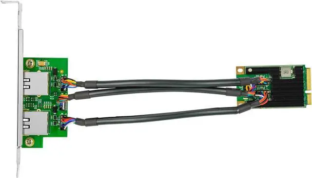 Alt view image 5 of 7 - Gigabit Network Card, 10/100/1000Mbps Dual RJ45 Copper Port Mini PCIe Ethernet Server Adapter, with Intel I350 Chip, Mini PCI Express NIC Support Windows Server/Linux/VMware