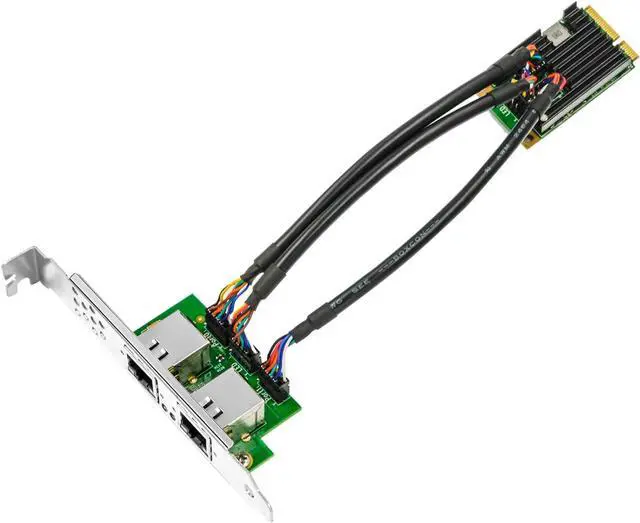 Alt view image 6 of 7 - Gigabit Network Card, 10/100/1000Mbps Dual RJ45 Copper Port Mini PCIe Ethernet Server Adapter, with Intel I350 Chip, Mini PCI Express NIC Support Windows Server/Linux/VMware