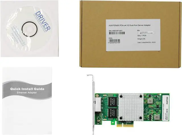 Alt view image 7 of 7 - Gigabit Network Card, 10/100/1000Mbps Dual-Ports RJ45 Copper Ethernet Adapter, with Intel I350 Chip, PCI-Express X4 NIC Support Windows Server/Linux/VMware,Compare to Intel I350-AM2/Intel I350-T2