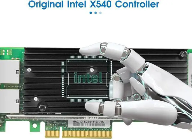 Alt view image 4 of 7 - 10Gb Network Card with Intel 82599EN Chip,Single SFP+ Port PCI X8 Express Ethernet Adapter Support Windows Server/Linux/VMware, Compare to Intel X520-DA1