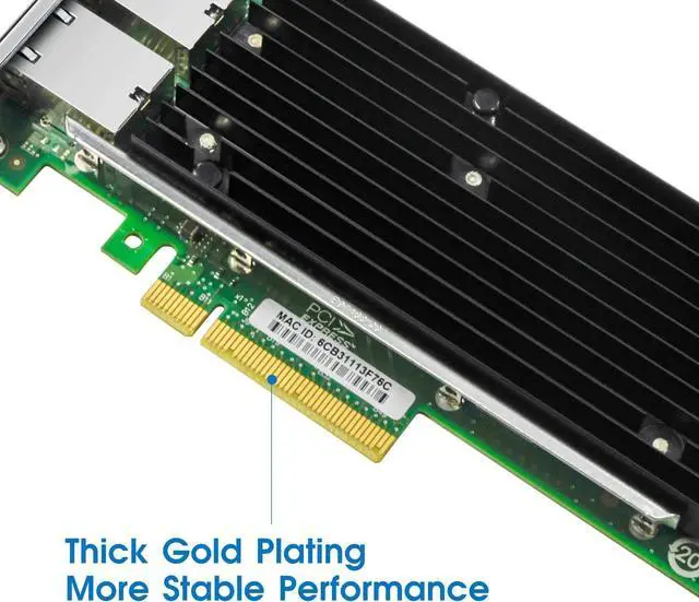Alt view image 6 of 7 - 10Gb Network Card with Intel 82599EN Chip,Single SFP+ Port PCI X8 Express Ethernet Adapter Support Windows Server/Linux/VMware, Compare to Intel X520-DA1