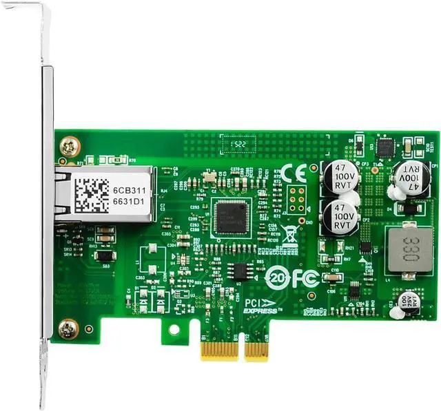 Alt view image 3 of 7 - 10/100/1000Mbps GigE Interface Card 802.3at Single-Port RJ45 Gigabit PoE+ Network Card Based on Intel I210 Chip, PCI-E Ethernet LAN Adapter, PCI Express X1 Gigabit Vision Frame Grabber Card