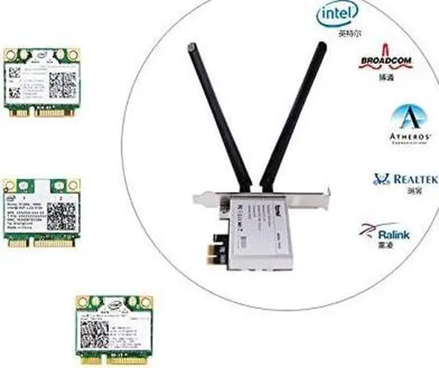 Alt view image 3 of 7 - T919 PCI-E WiFi Adapter Continuity Handoff BCM94360CD WiFi Card for macOS Windows 7 8 10 11 Native Airport BT4.0 1750Mbps Dual Band 802.11ac Beamforming+ WLAN Plug and Play Cataline Mojave OS X