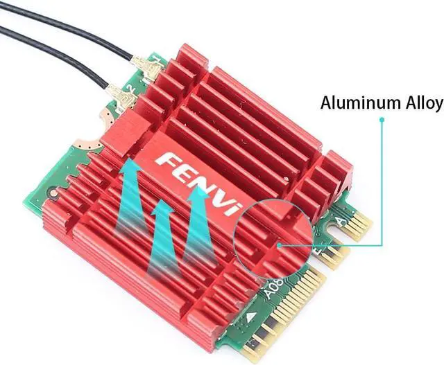 Alt view image 7 of 7 - Mini AX210NGW WiFi Card WiFi 6E M.2 2230 NGFF Desktop Kit Wireless BT 5.3 Network Adapter AX210 802.11ax Tri-Band AX5400Mbps WiFi 6GHz Band for PC Windows 11/10