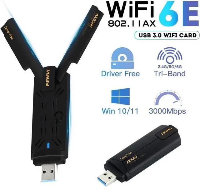 Alt view image 3 of 7 - AXE3000Pro AX210NGW WiFi 6E PCI-E Network Card Tri-Band BT5.2 Wireless Gigabit 802.11ax ac 6GHz 5GHz 2.4GHz MU-MIMO for Desktop PC PCIe WiFi Adapter Windows 10/11 with 1.2m SMA High Gain Antenna