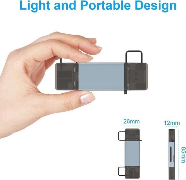 Alt view image 7 of 7 - USB C USB3.0 SD Card Reader Memory Card Reader USB Micro SD Adapter for TF SD Micro SD SDXC SDHC MMC RS-MMC Micro SDXC Micro SDHC UHS-I Compatible with Samsung Galaxy S21 S22 MacBook Pro iPad Pro