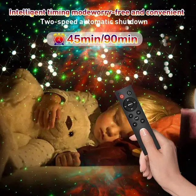 Alt view image 3 of 7 - Astronaut Galaxy Star Projector Starry Night Light,Astronaut Light Projector with Nebula,Timer and Remote Control,Kids Bedroom and Ceiling Projector, Christmas, Birthday, Valentine's Day Best Gifts