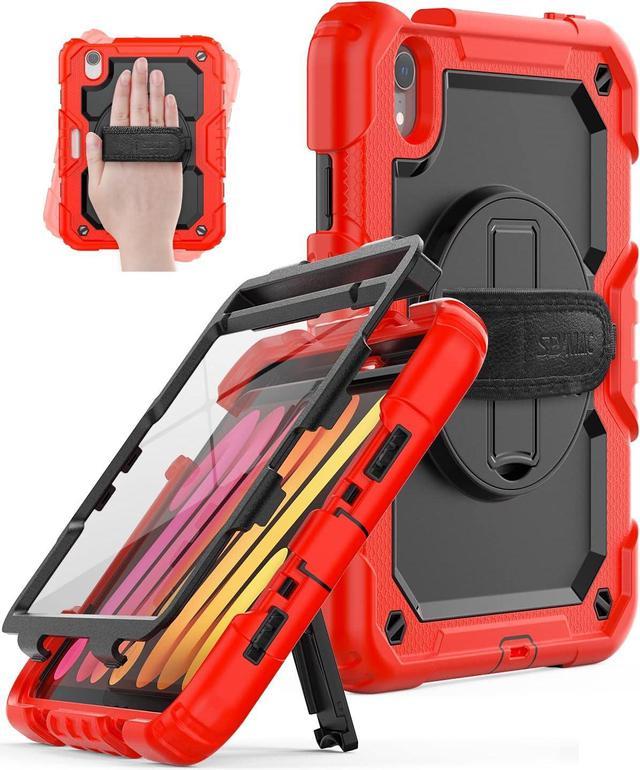 Children's red iPad mini (6th gen) Case and Screen Protector