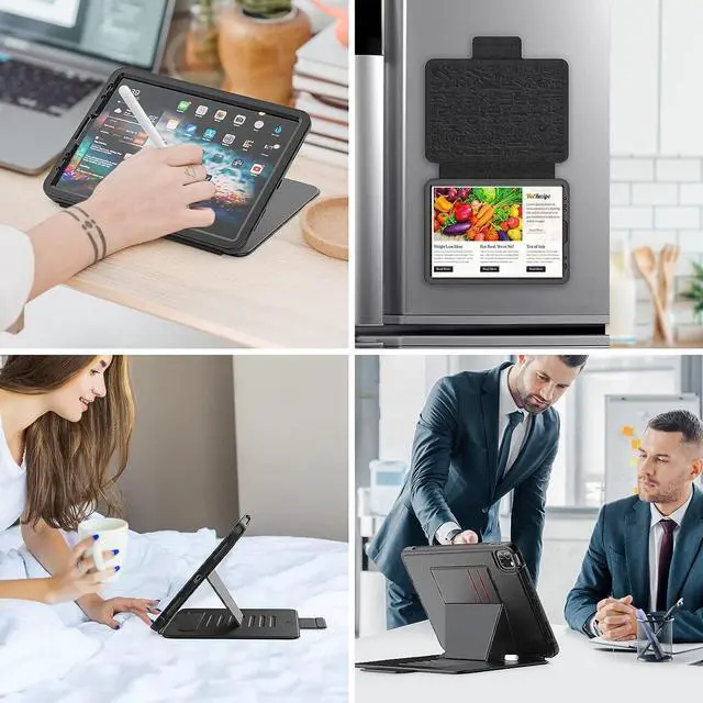Alt view image 6 of 7 - iPad Air 5th/4th Generation Case 10.9 inch 2022/2020, iPad Air 5/4 Case, iPad Pro 11 Case 2021/2020/2018 Black