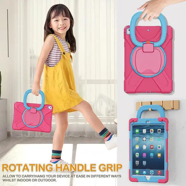 Alt view image 4 of 7 - Galaxy Tab S6 Lite Case 2020/2022,Heavy Duty Rugged Shockproof Case with Hand Strap, Shoulder Strap, Kickstand, S Pen Holder for Samsung Tab S6 Lite 10.4 Inch Tablet SM-P610 SM-P613 -Black