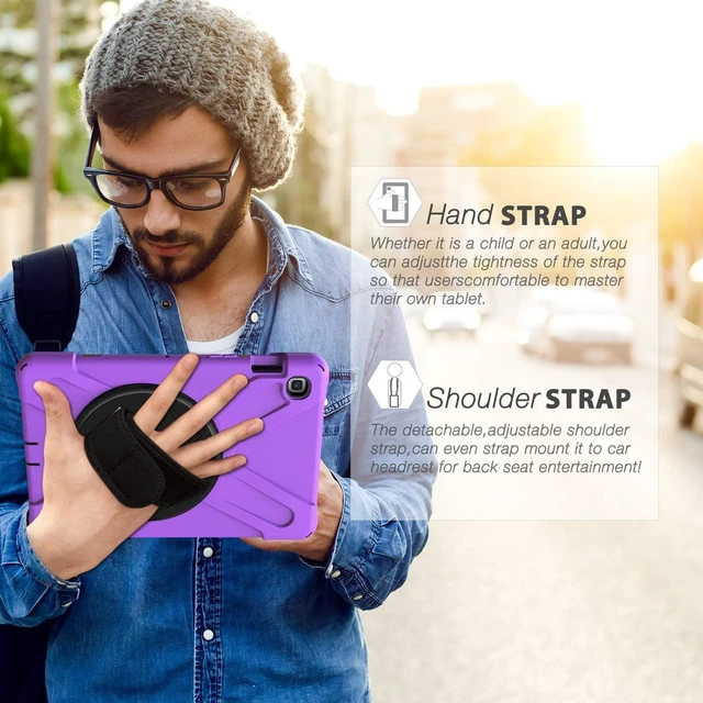Alt view image 6 of 7 - Case for Galaxy Tab S5e - SAM-SUNG Tab S5e 10.5 inch 2019 Purple