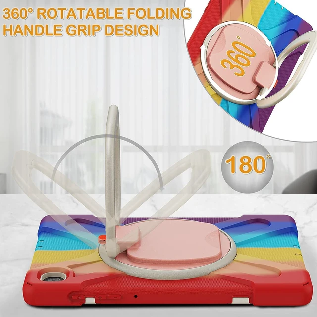 Alt view image 2 of 6 - Case for SAM-SUNG Galaxy Tab S6 Lite - 2024/2022/2020 Colorful Red