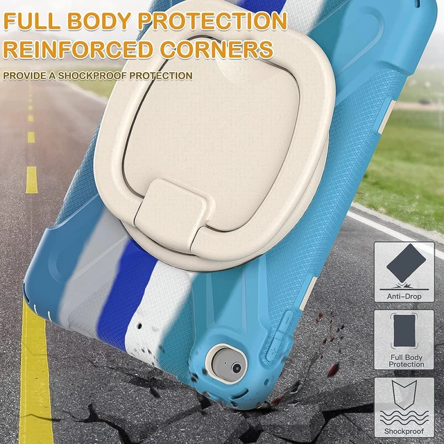 Alt view image 6 of 6 - for iPad mini 5 Case 2019, iPad mini 4 Case 2015 - Colorful Blue