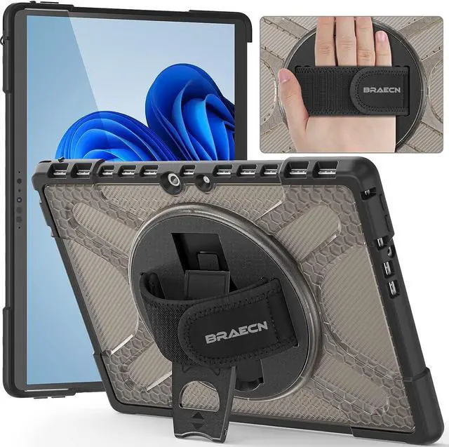 Main image of Case for Surface Pro 8 13" Inch (2021 Release), Rugged with 360 Degree Rotating Stand/Hand Strap for Microsoft Surface Pro 8 Tablet -Light Brown