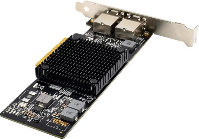 Alt view image 5 of 7 - Dual-Port 10G PCIe X8 Network Adapter Card with Intel-X550AT 10GBASE-T & NBASE-T PCI Express Network Interface Adapter 10/5/2.5/1GbE Multi Gigabit Ethernet 5 Speed NIC LAN Card(ST7280-X550AT2)