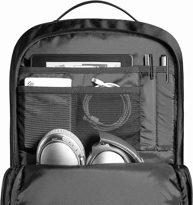 Alt view image 4 of 7 - tomtoc 15.6 Inch Professional Business Laptop Backpack, Premium Cordura Material Waterproof Travel Computer Backpack Rucksack with Large Capacity, 26L
