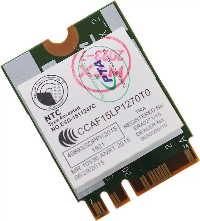 Alt view image 3 of 7 - BCM94352Z Dual Band NGFF M.2 Wireless Network Card,4.0, 802.11ac WiFi Adapter (Cable+Antenna+Baffle)