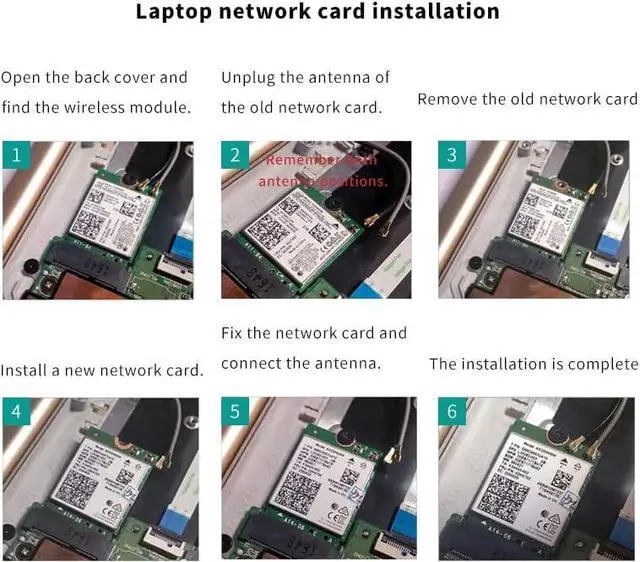 Alt view image 5 of 6 - WiFi 6 Card AX200NGW Wireless Network Card 2.4GHz 5GHz MU-MIMO Wi-Fi 6 (802.11ax) Module Adapter with Bluetooth 5.2 for PC Laptop Support Windows 10/11 64bit Gigabit M.2/NGFF