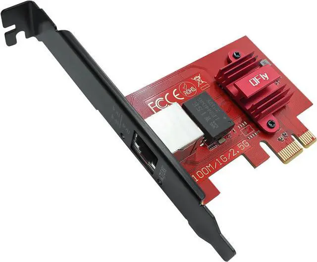 Main image of 2.5G Base-T PCIe Network Adapter,RTL8125B 2500/1000/100Mbps PCI Express Gigabit Ethernet Card,1x RJ45 LAN Port 2.5G Network Card,Compatible with Windows/Linux\u2026