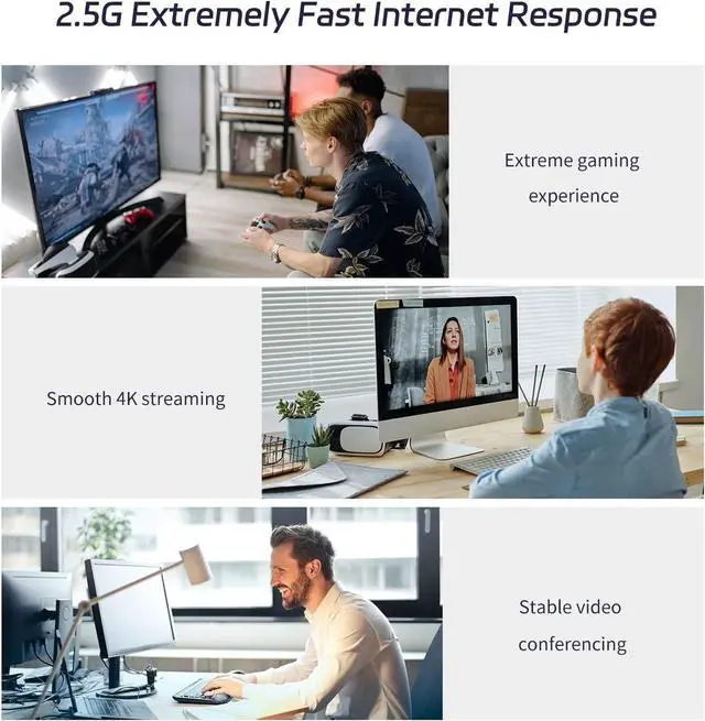 Alt view image 3 of 7 - 2.5G Base-T PCIe Network Adapter,RTL8125B 2500/1000/100Mbps PCI Express Gigabit Ethernet Card,1x RJ45 LAN Port 2.5G Network Card,Compatible with Windows/Linux\u2026