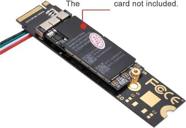 Alt view image 7 of 7 - chenyang 6 Pin + 12 Pin Card to M.2 NGFF Key-M NVME SSD Adapter for BCM94360CD BCM94360CS BCM943602CS BCM94360CS2