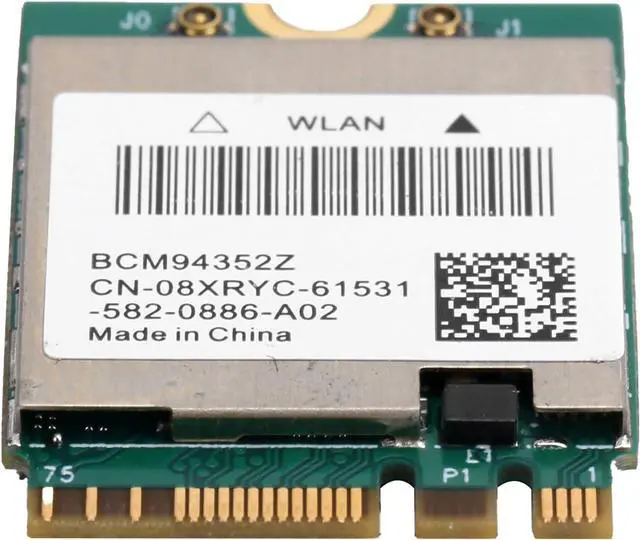 Alt view image 5 of 7 - Wireless Network Card BCM94352Z Wireless Dual Band WiFi Card NGFF M.2 Bluetooth4.0 802.11ac WLAN Adapter with Antenna (Cable+Antenna+Baffle)