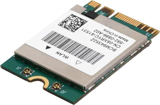 Alt view image 7 of 7 - Wireless Network Card BCM94352Z Wireless Dual Band WiFi Card NGFF M.2 Bluetooth4.0 802.11ac WLAN Adapter with Antenna (2 External Antenna Cables)