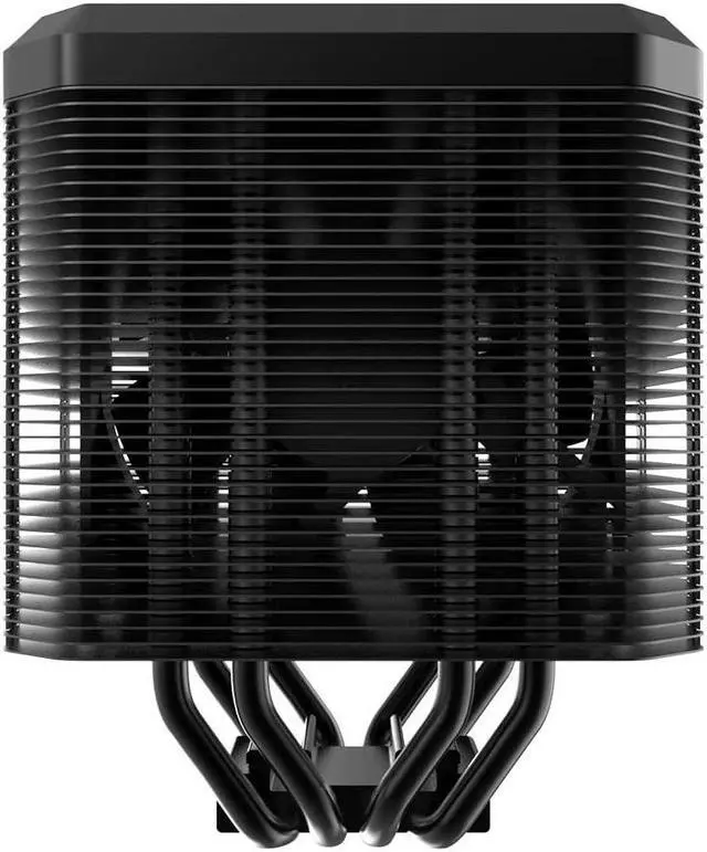 Alt view image 7 of 7 - ALSEYE M90 CPU Cooler, Hidden Fan Designed Dual Tower Air-Cooled CPU Cooler with ARGB Light Effect Cover Compatible with Both Intel and AMD Platform, LGA1700 Supported (M90 Black)