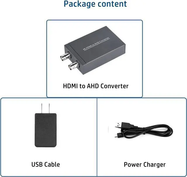 Alt view image 6 of 6 - HDMI to AHD Converter, HDMI to AHD for DVR Cameral HD CCTV Security System, Support AHD Loopout 500M Repeater