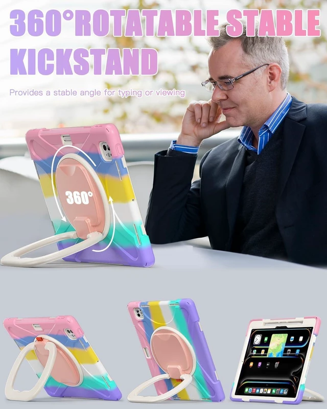 Alt view image 3 of 7 - for iPad Pro 13 Inch M5 Case 2025 & iPad Pro 13 Inch M4 Case 2024