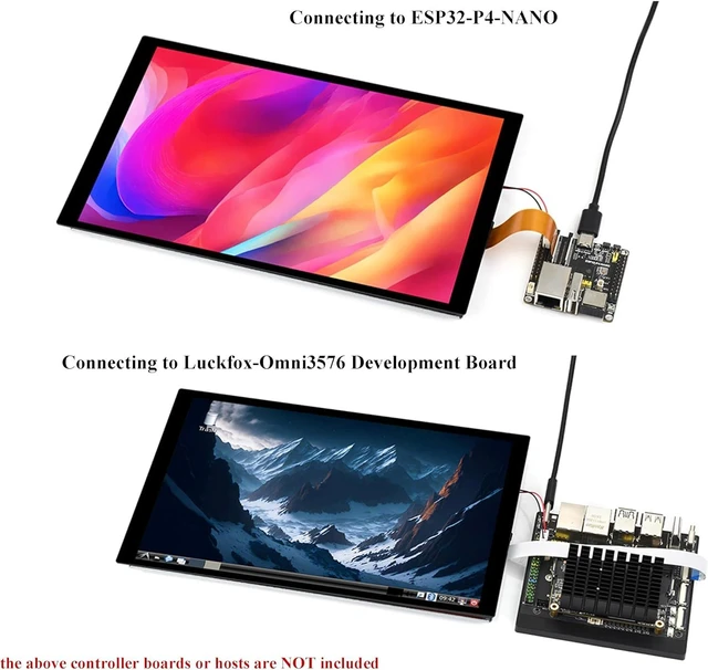 Alt view image 5 of 7 - 10.1inch DSI LCD, 10-Point Capacitive Touch Screen Compatible with Raspberry Pi 5/4B/3B+/3A+/CM5/CM4/CM3+/CM3/RK3506/RK3576/ESP32-P4, 800x1280 IPS Display Panel, DSI Interface