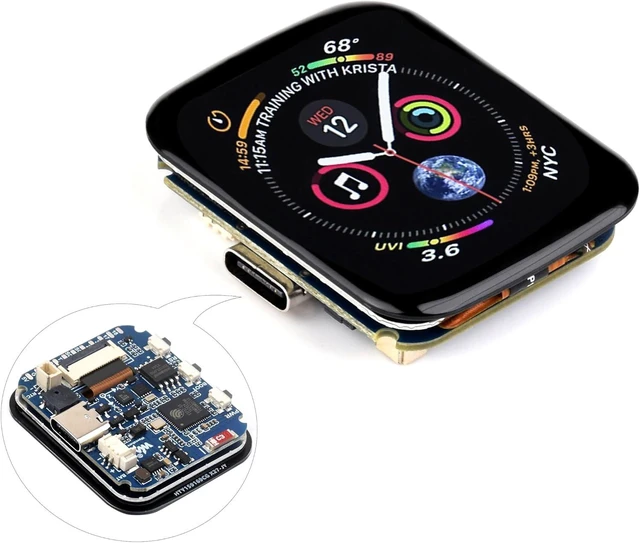 Main image of ESP32-S3 1.69inch Touch Display Development Board, 240×280 Pixels, 262K Color, Micro LCD Display with ESP32-S3, Accelerometer and Gyroscope Sensor