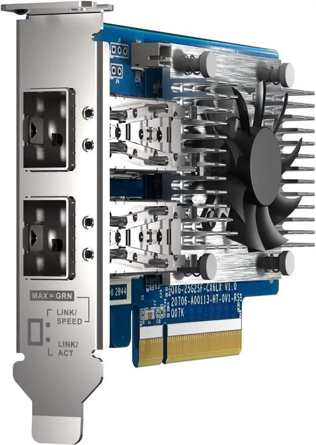 Alt view image 4 of 7 - QXG-25G2SF-CX6 Two Port 25GbE Network Card with SR-IOV and RoCE for Improved Network and VMware® Virtualization Environments