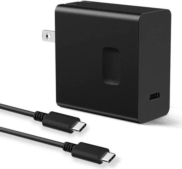 Main image of USB C Laptop Charger 45w, Huntkey 45 Watt USB C Charger Compatible with Mac Book Pro, Dell Latitude, Lenovo, Huawei Matebook, HP Spectre, Acer Chromebook and Any Laptops or Smart Phones