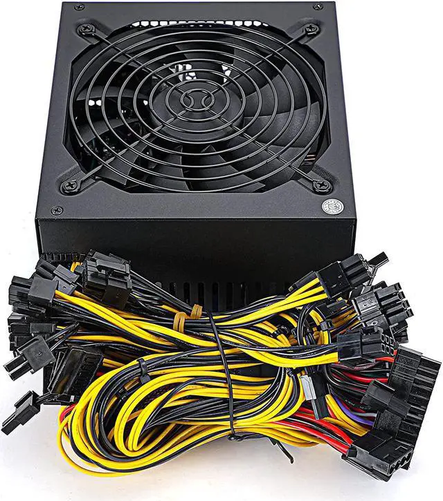 Alt view image 4 of 7 - Bitcoin Miner 1800w Power Supply, 110V-1000w PSU Mining Power Supply, Power Supply for Mining Rig, 12V Power Supply, Mining Rig Power Supply Support 8 GPUs