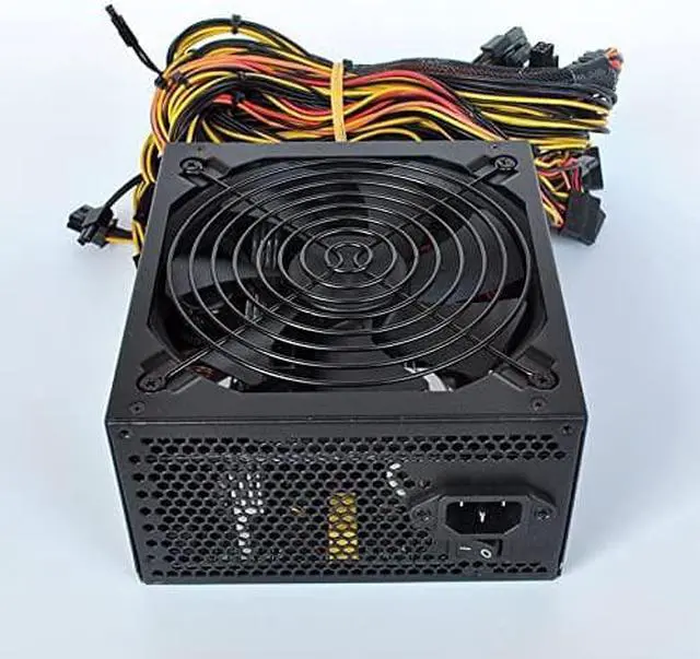 Alt view image 2 of 6 - Bitcoin Miner 1800w Power Supply, 110V-1600w PSU Mining Power Supply, Power Supply for Mining Rig, 12V Power Supply, Mining Rig Power Supply Support 8 GPUsDesigned for US Voltage 110V