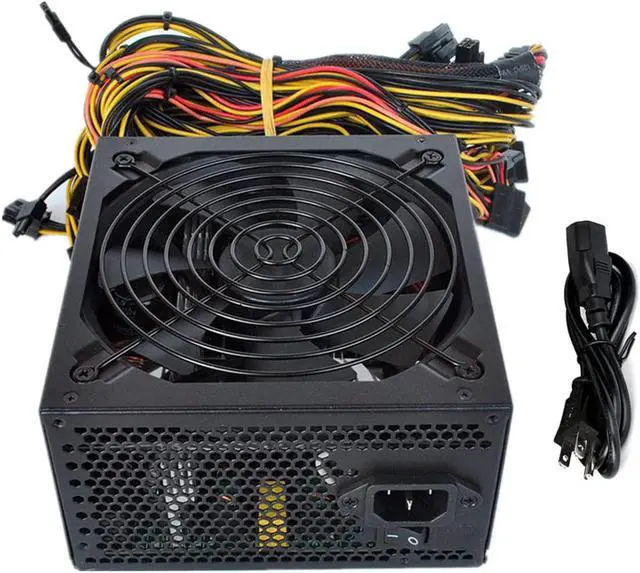 Main image of 2000W Mining Power Supply Support 8 GPUs GPU Mining Rig, ETH Miner, Active PFC, PC 2000W Mining Power Supply PSU for 8 GPU ETH Rig Ethereum Miner Designed 110V-220V