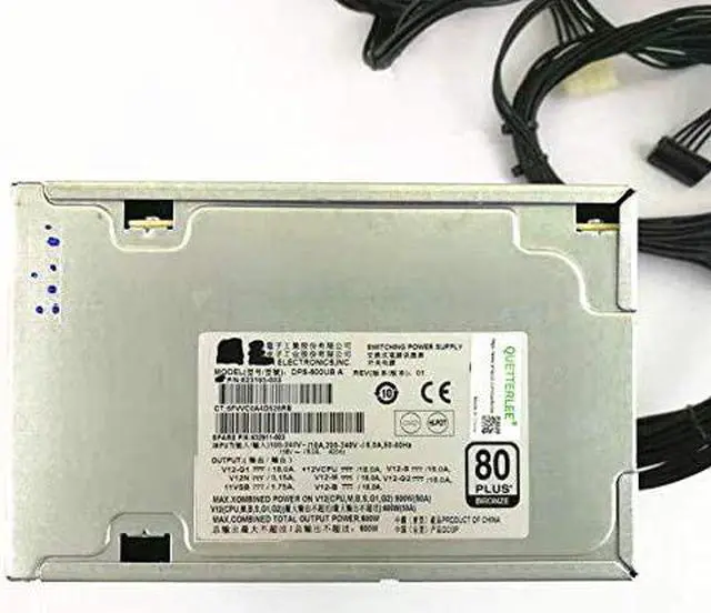 Alt view image 3 of 6 - QUETTERLEE Replacement New 600W Power Supply for HP Z420 Workstation Series Compatible Part Number 623193-003 632911-003 623193-001 632911-001 DPS-600UB A