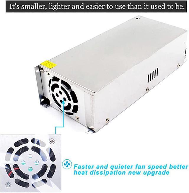 Alt view image 4 of 7 - 1200W DC Power Supply,24V 50A AC 96V-130V Converter DC Adapter Universal Regulated Switching Power Supply 12 Volt LED Power Supply for LED Strip,CCTV, Radio, Computer Project