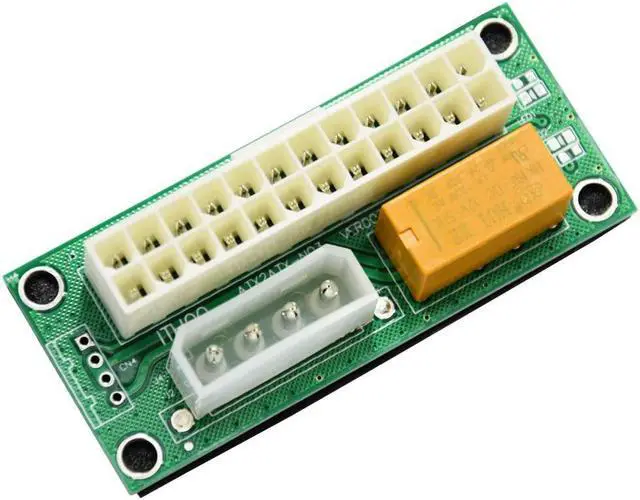 Alt view image 2 of 3 - BAY Direct 2-Pack Add2PSU Multiple Power Supply Adapter (ATX 24Pin to Molex 4Pin) and Daisy Chain Connector-Ethereum Mining ETH Rig Dual Power Supply Connector