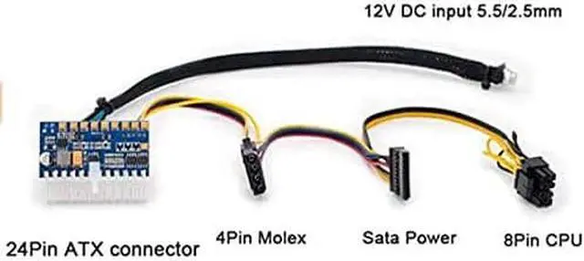 Alt view image 6 of 7 - 250 watt Pico PSU ATX Switch PSU Car Auto Mini ITX DC 12V 24PIN ATX High Power Module Supply for Computer Mini-ITX Mainboard and car/Motorcycle (250watt)