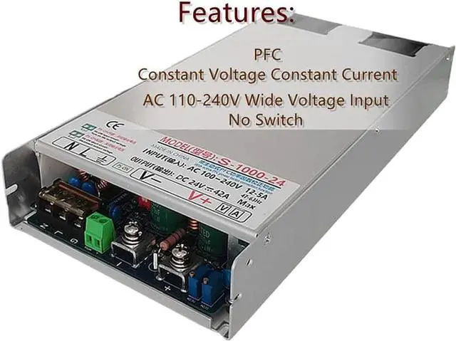 Alt view image 2 of 7 - JINGMAIDA Switching Power Supply 1000W 100-240V AC to DC 60V 16.6Amp 1000W Power Supply with PFC for CCTV, Radio, Computer Project, LED Strip Lights, 3D Printer