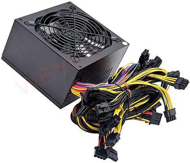 Alt view image 2 of 4 - 2000W PSU Power Supply for Computer 8 Video Card Mining Bitcoin Miner ATX PC 110V-220V ETH ETC ZEC ZCASH DGB XMR