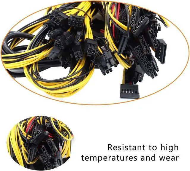 Alt view image 5 of 7 - 1800W Mining Power Supply Modular Mining PC Power PSU Supports 8 GPU 8 GPU ETH Rig Ethereum Miner for S9 or L3+ or Z9 Mini or D3 w Power Equipment for Mining System
