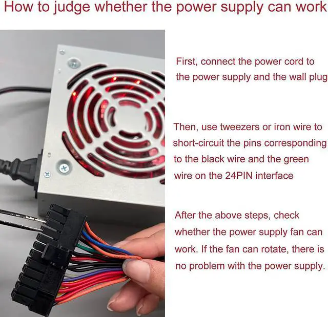 Alt view image 2 of 7 - 1800W Mining Power Supply, Multiple/Single Channel PSU for Mining Rig, 12V Miner Case Power Supply Support 8 GPUs for ETH rig with Automatic Control Fan