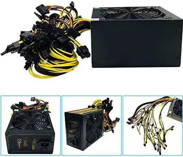 Alt view image 2 of 6 - VELIHOME Mining Machine Power,Mining Power Supply, 2000W MAX Power Output Mining Power Supply,PSU for 8 GPU ETH Rig Ethereum Miner (110-240V)